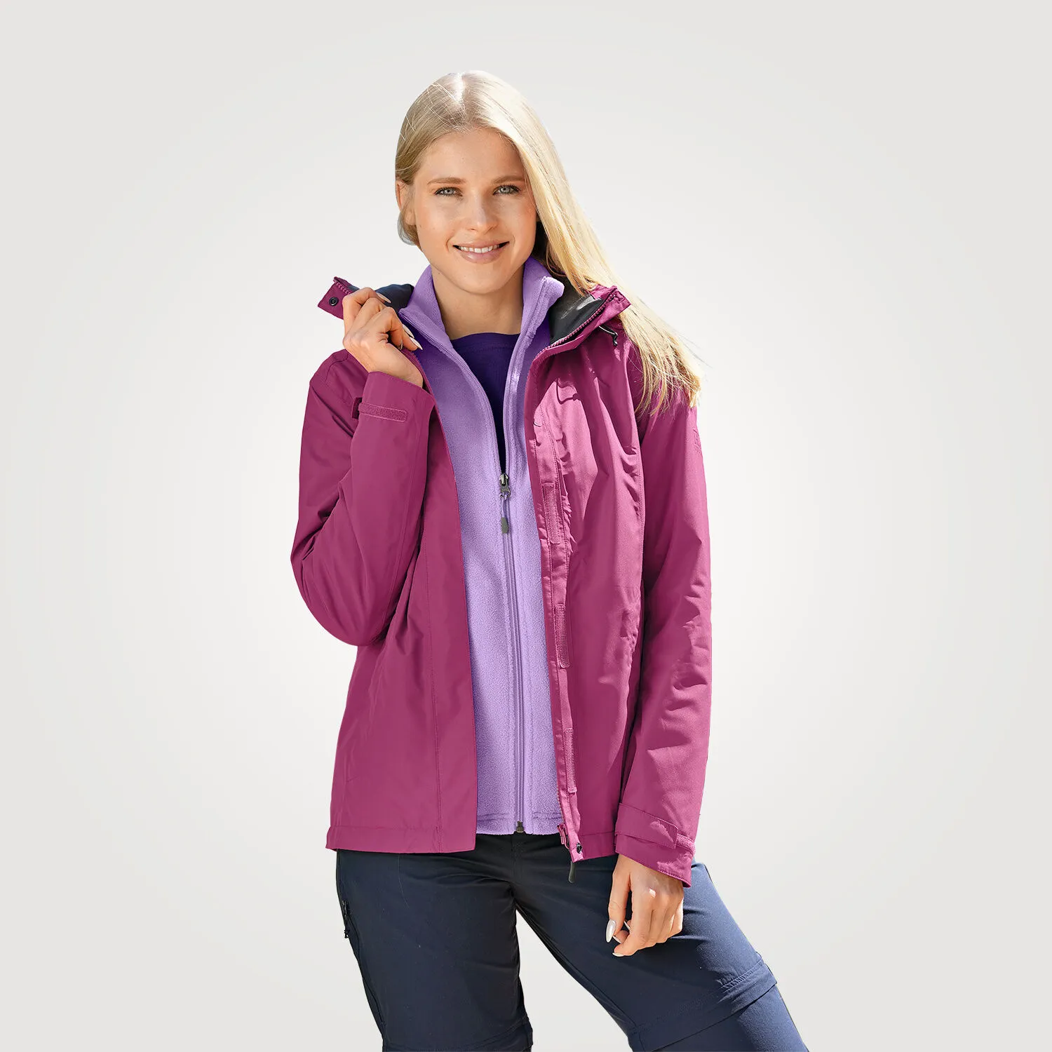 Veste outdoor fonctionnelle pour dames avec capuchon ⋆ Lehner Versand