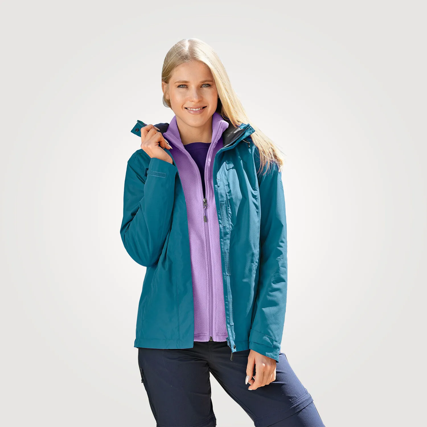 Veste outdoor fonctionnelle pour dames avec capuchon ⋆ Lehner Versand