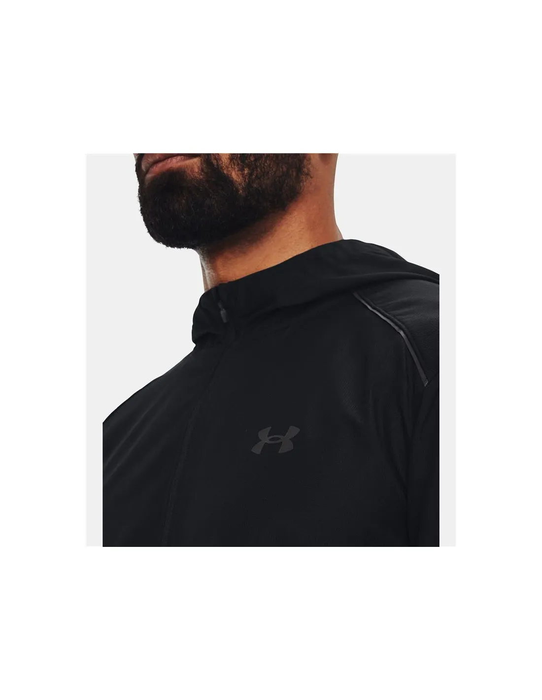 Veste par Running Under Amour Storm Run Homme Noir