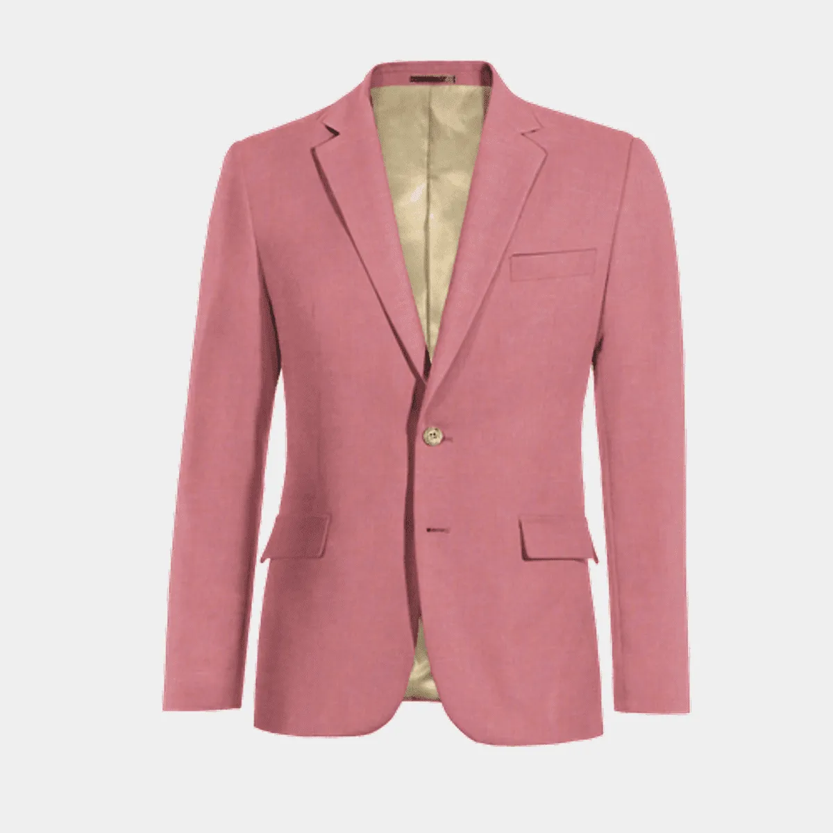 Veste rose pâle en lin légère édition limitée