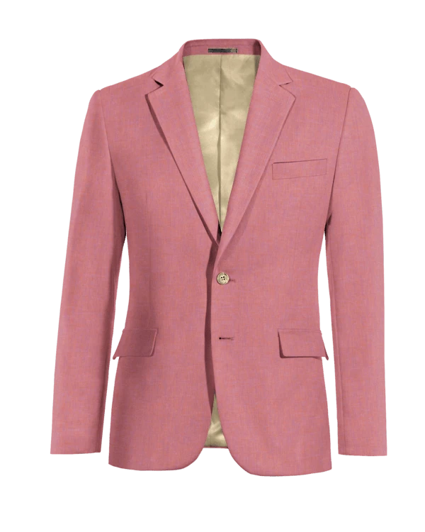 Veste rose pâle en lin légère édition limitée