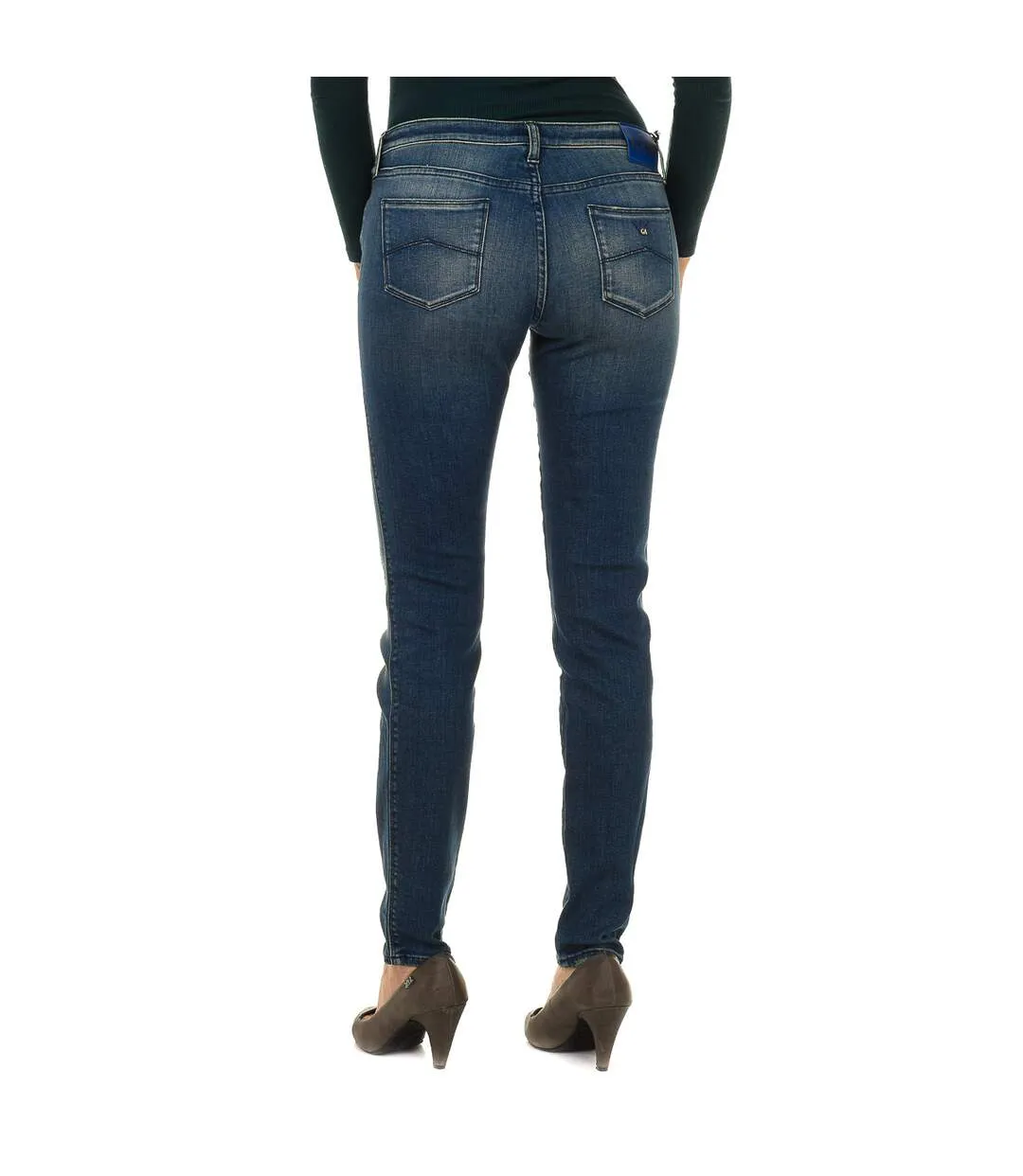 Women's long skinny fit style jeans 6X5J06-5D06Z