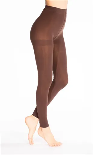 Y499- Legging H-N, 80 Den (marron) - Bleu Clair